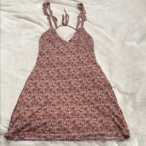 Tillys pink floral mini dress